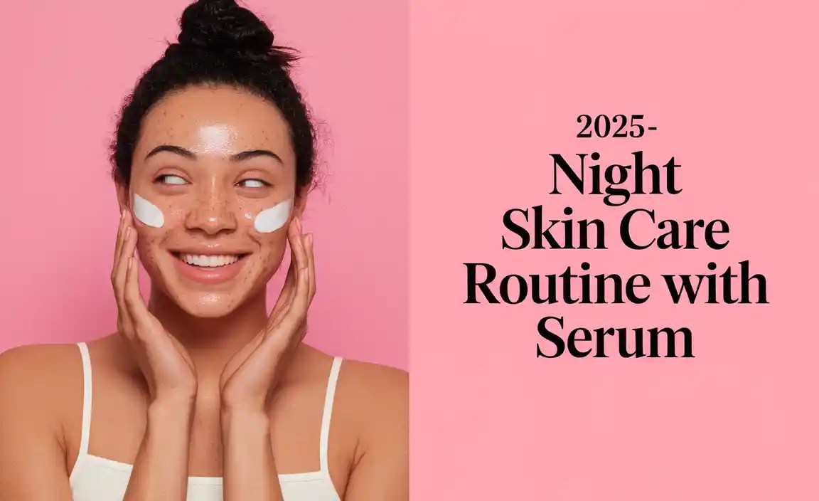 2025 Night Skin Care Routine With Serum