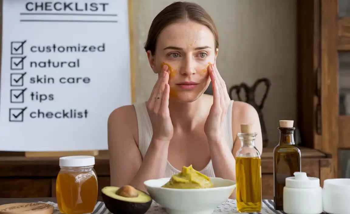 Customized Natural Skin Care Tips Routine Checklist Guide