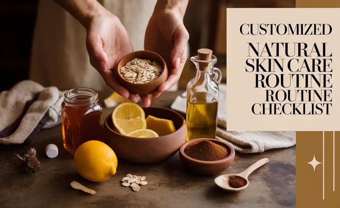 Customized Natural Skin Care Tips Routine Checklist