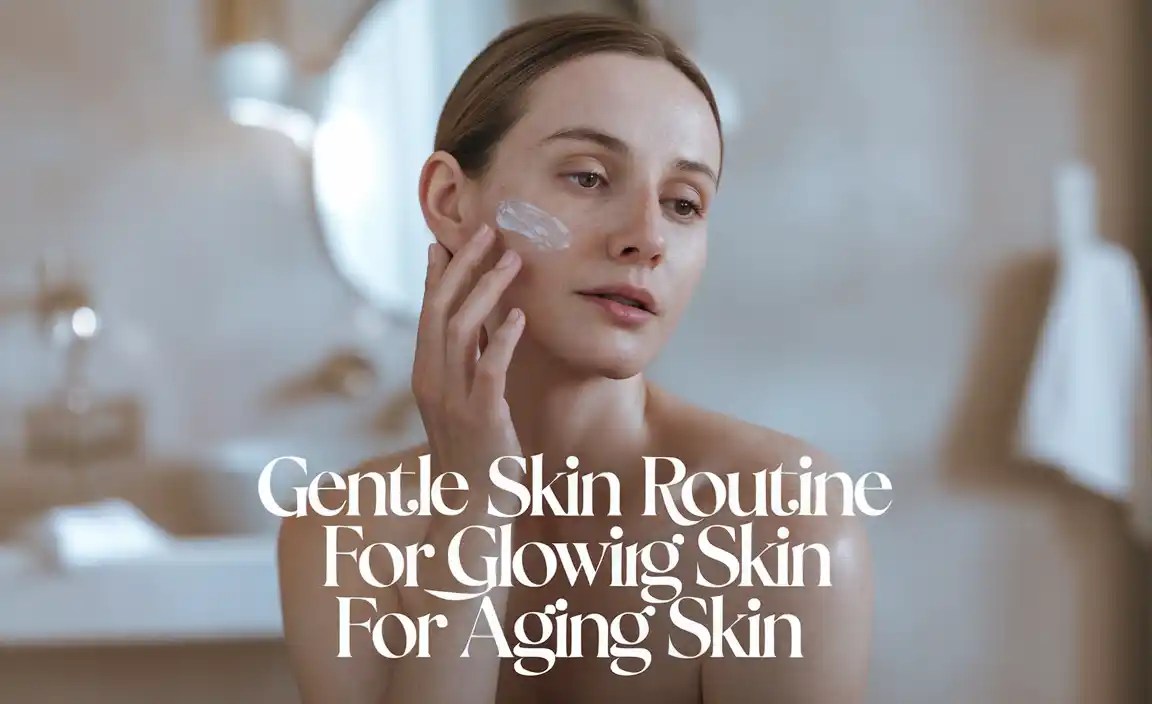 Gentle Skin Routine for Glowing Skin for Aging Skin