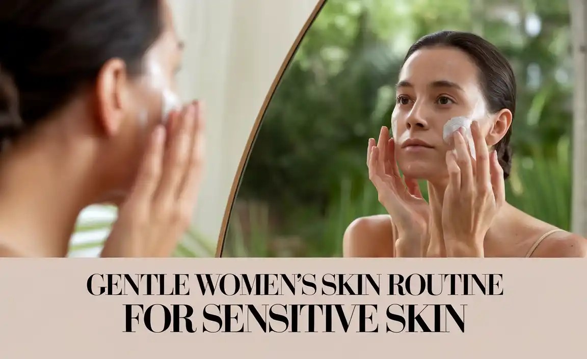 Gentle Women's Skin Routine for Sensitive Skin