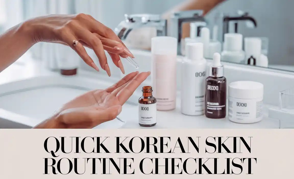 Quick Korean Skin Routine Checklist