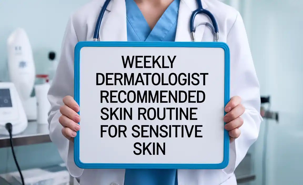Weekly Dermatologist Recommended Skin Routine for Sensitive Skin