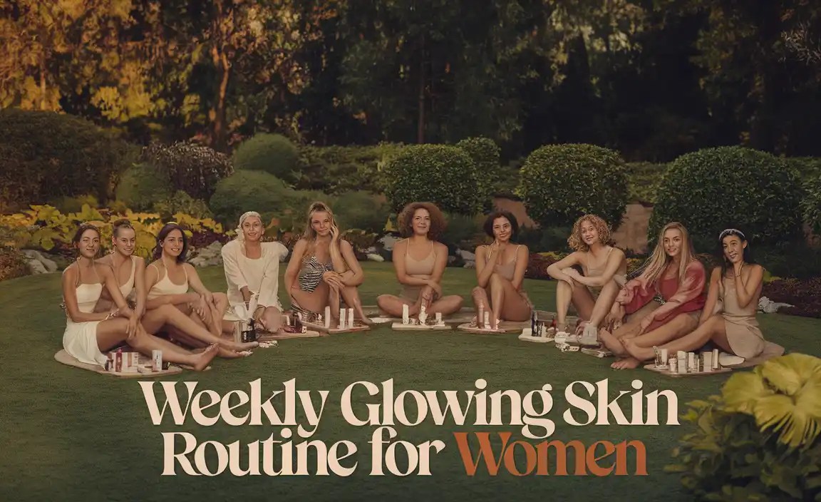 Weekly Glowing Skin Routine for Women
