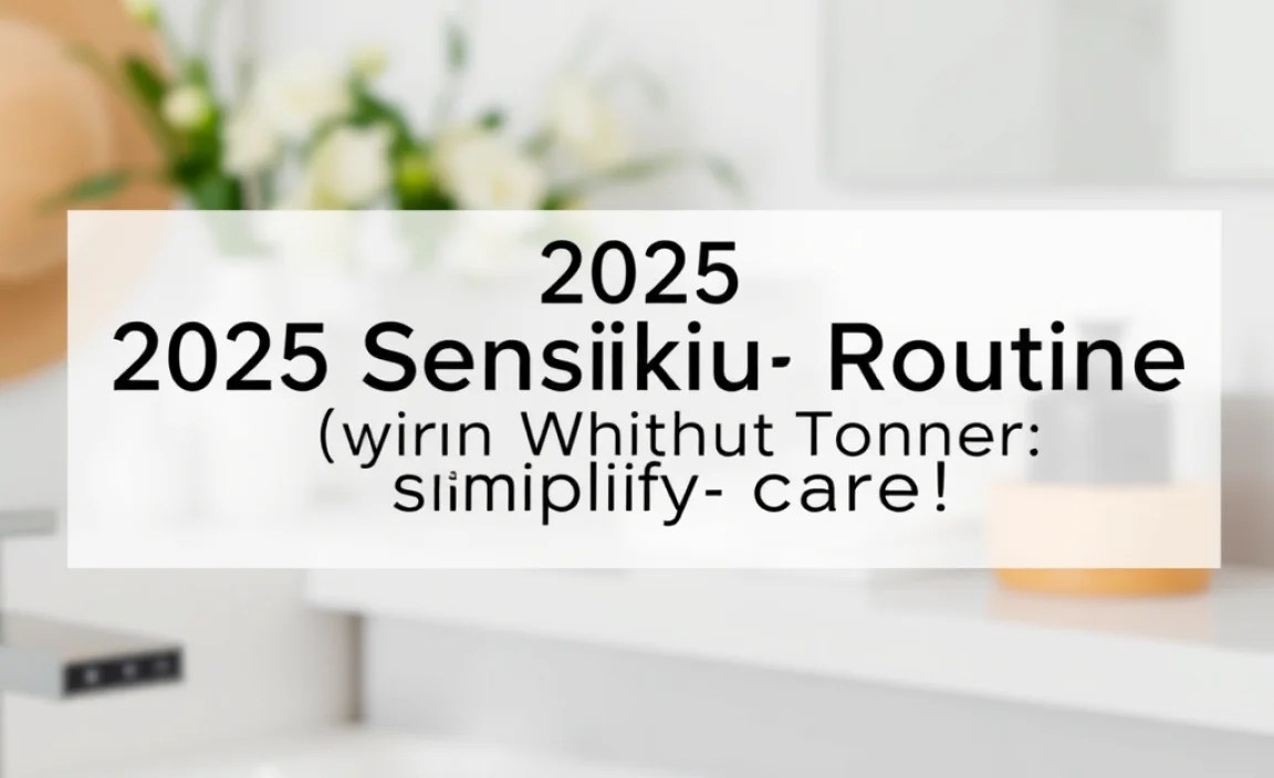 2025 Sensitive Skin Routine Without Toner: Simplify Care!