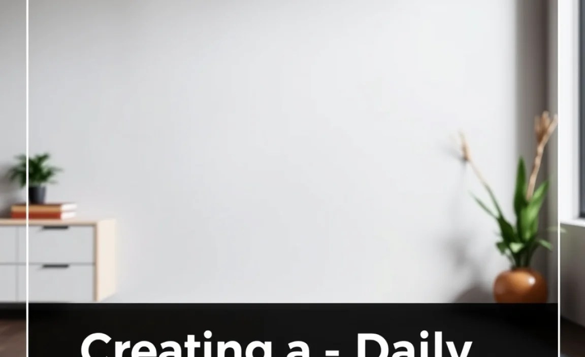 Creating a Daily Schedule