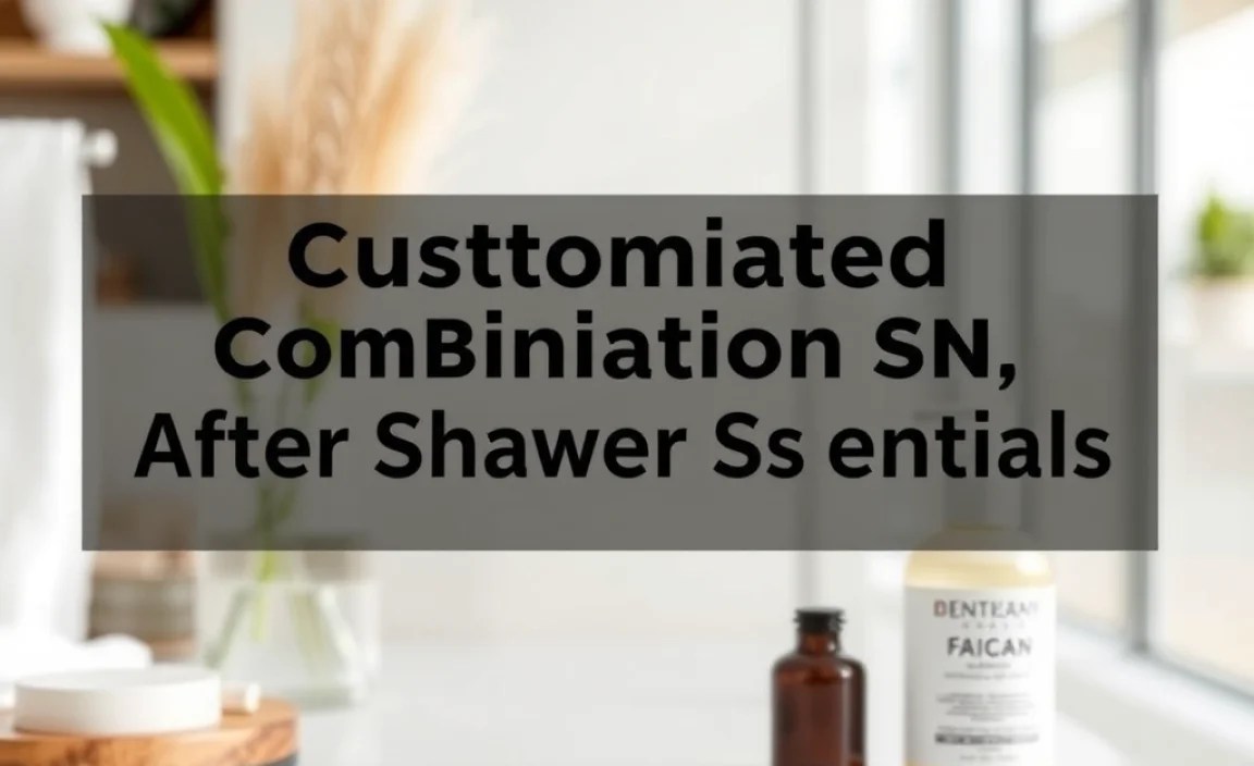 Customized Combination Skin Routine After Shower Essentials