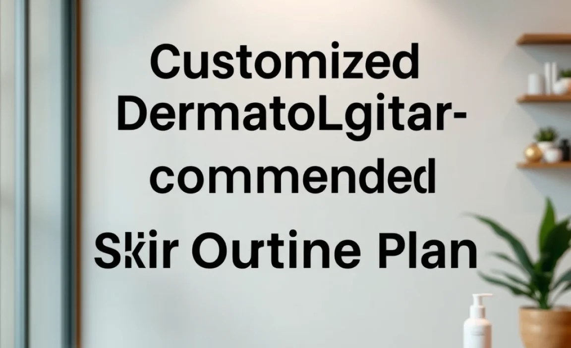 Customized Dermatologist-Recommended Skin Routine Plan