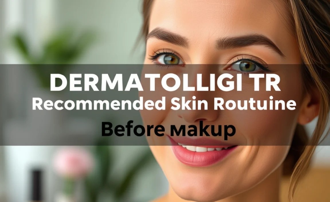 Dermatologist Recommended Skin Routine Before Makeup