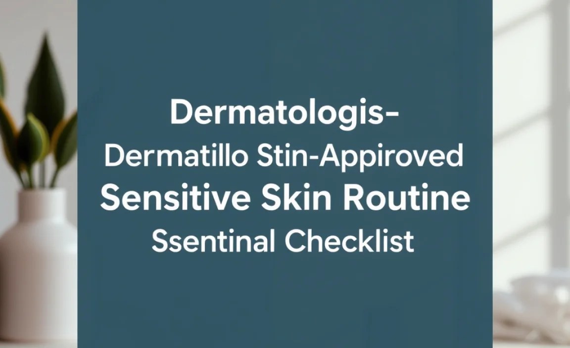 Dermatologist Sensitive Skin Routine: Essential Checklist