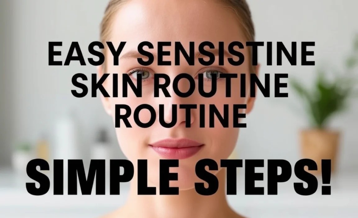 Easy Sensitive Skin Routine With Serum: Simple Steps!