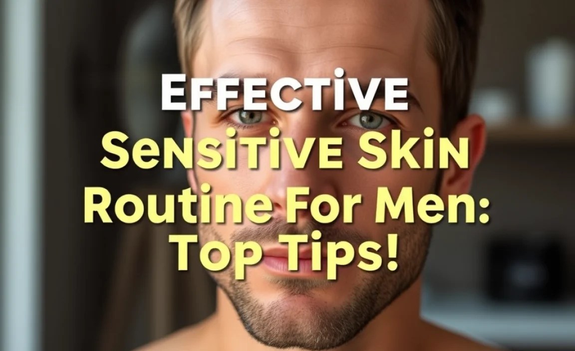 Effective Sensitive Skin Routine For Men: Top Tips!