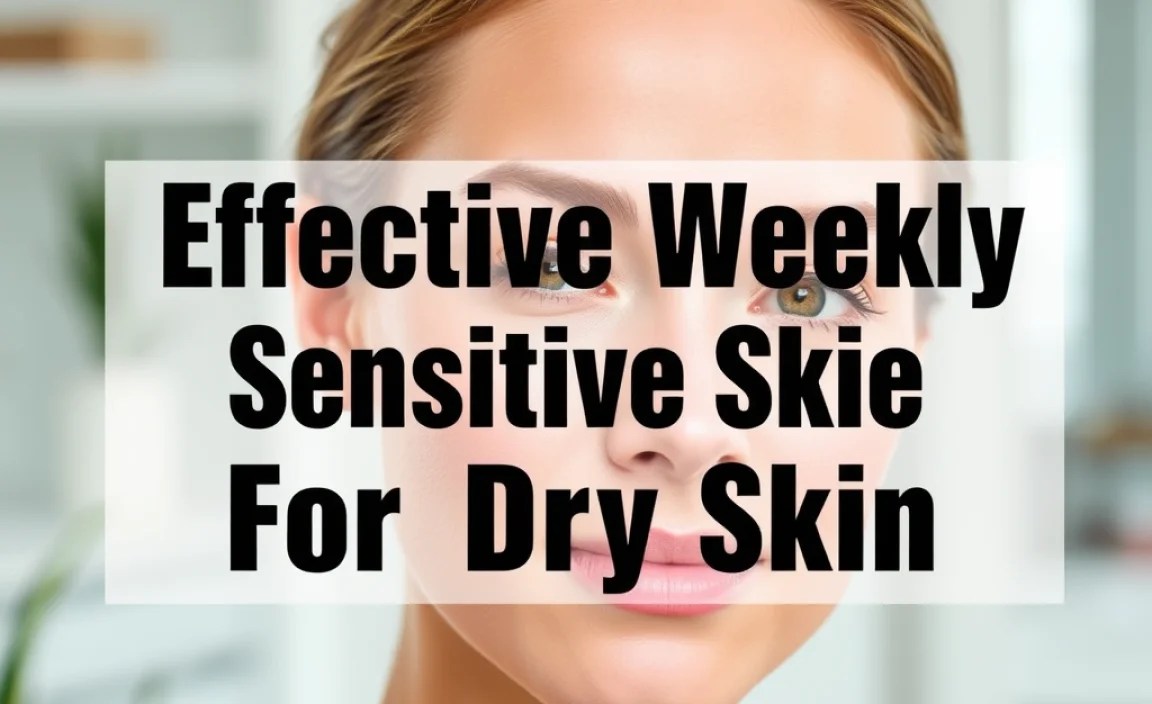 Effective Weekly Sensitive Skin Routine For Dry Skin