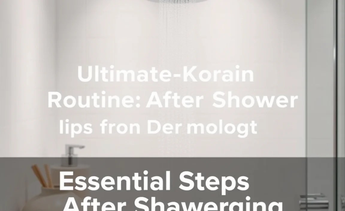 Essential Steps After Showering