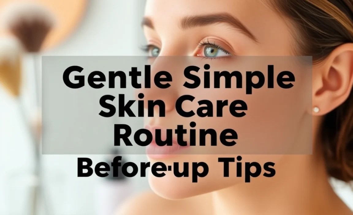 Gentle Simple Skin Care Routine Before Makeup Tips