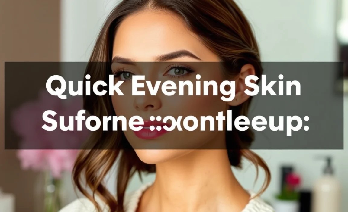 Quick Evening Skin Routine Before Makeup: Get Glowing!