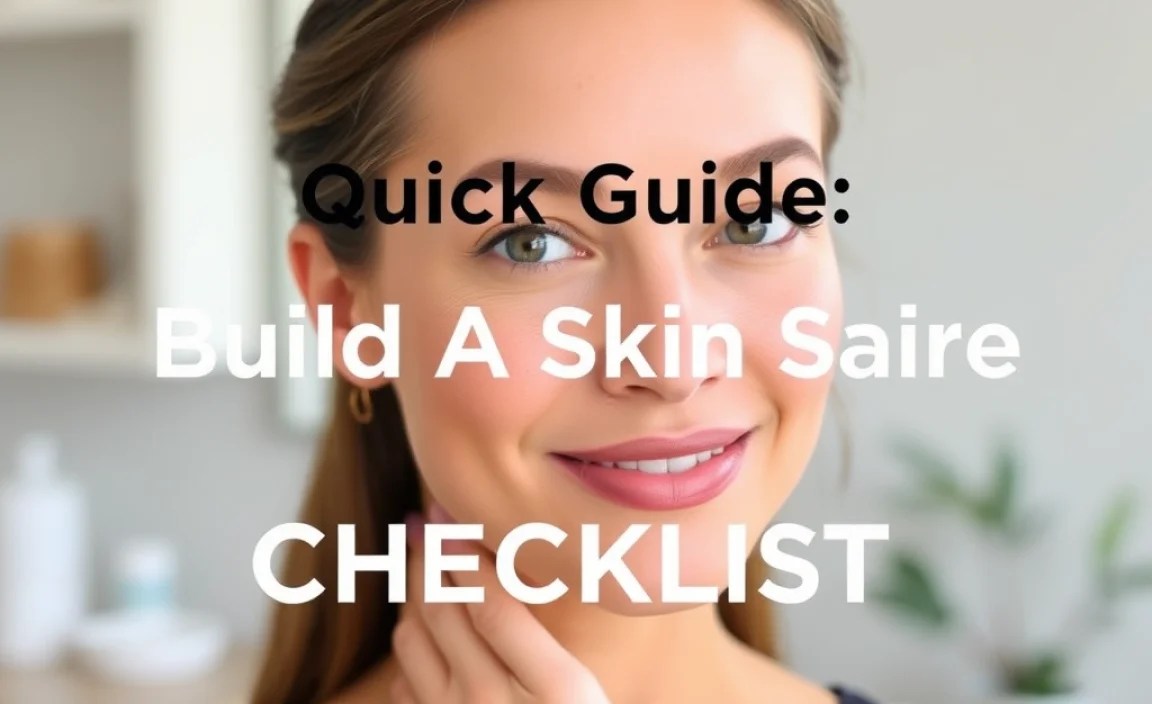 Quick Guide: Build A Skin Care Routine Checklist