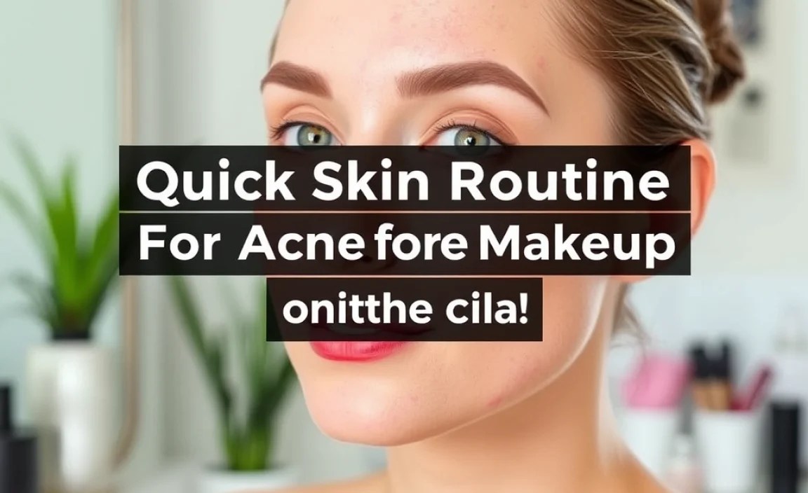 Quick Skin Routine For Acne Before Makeup: Ultimate Guide