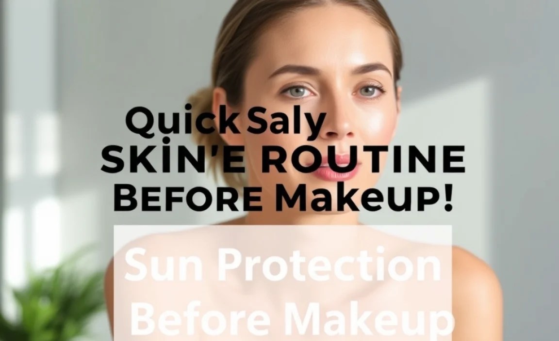 Sun Protection Before Makeup