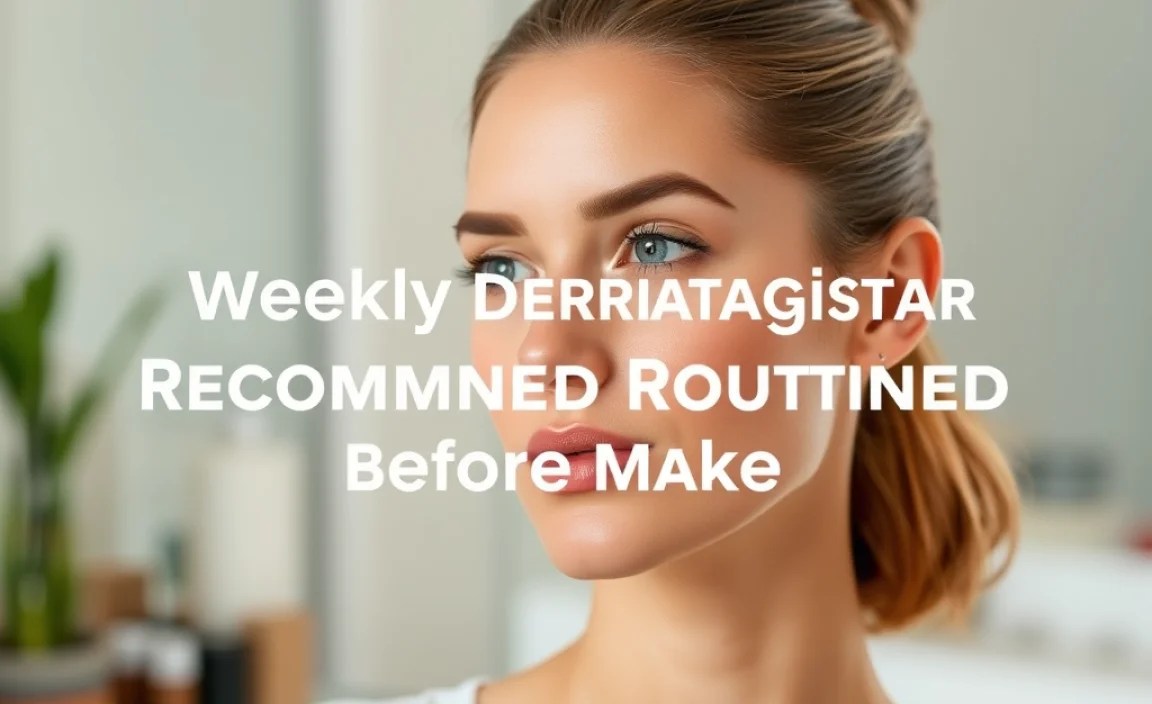 Weekly Dermatologist Recommended Skin Routine Before Makeup