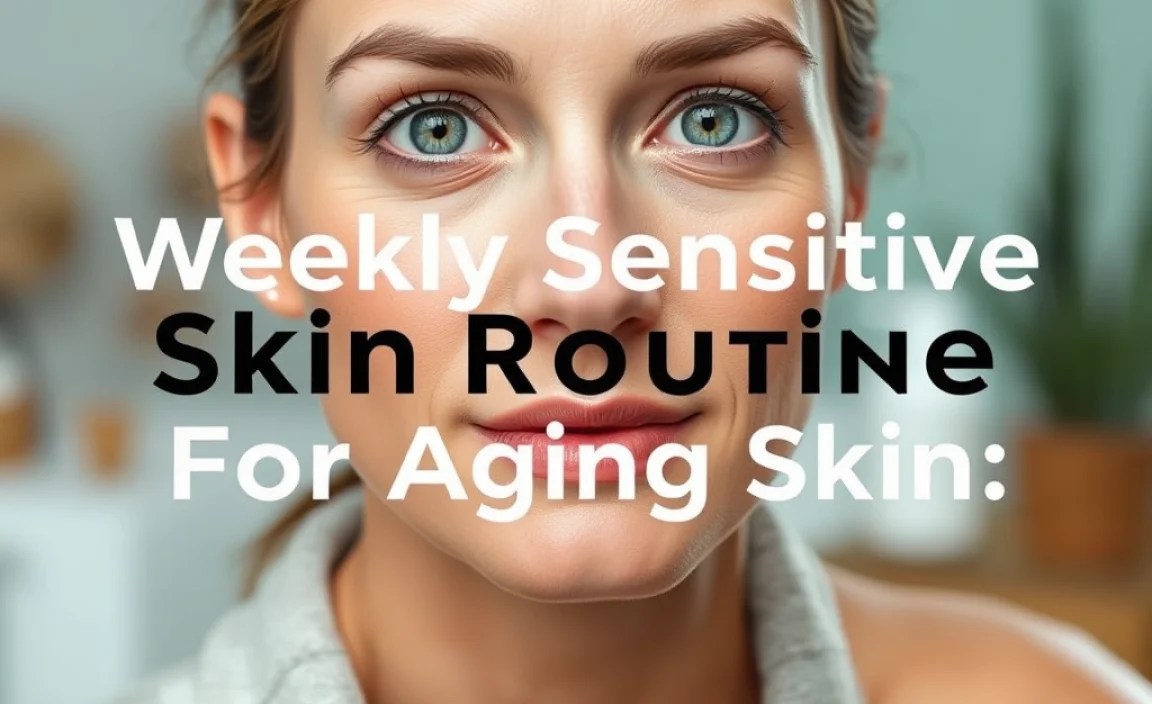 Weekly Sensitive Skin Routine For Aging Skin: Essentials