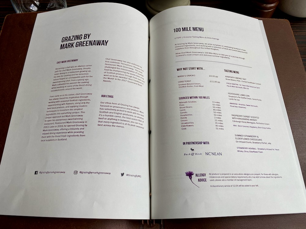 Grazing by Mark Greenaway's New 100Mile Menu Review The Luxury Editor