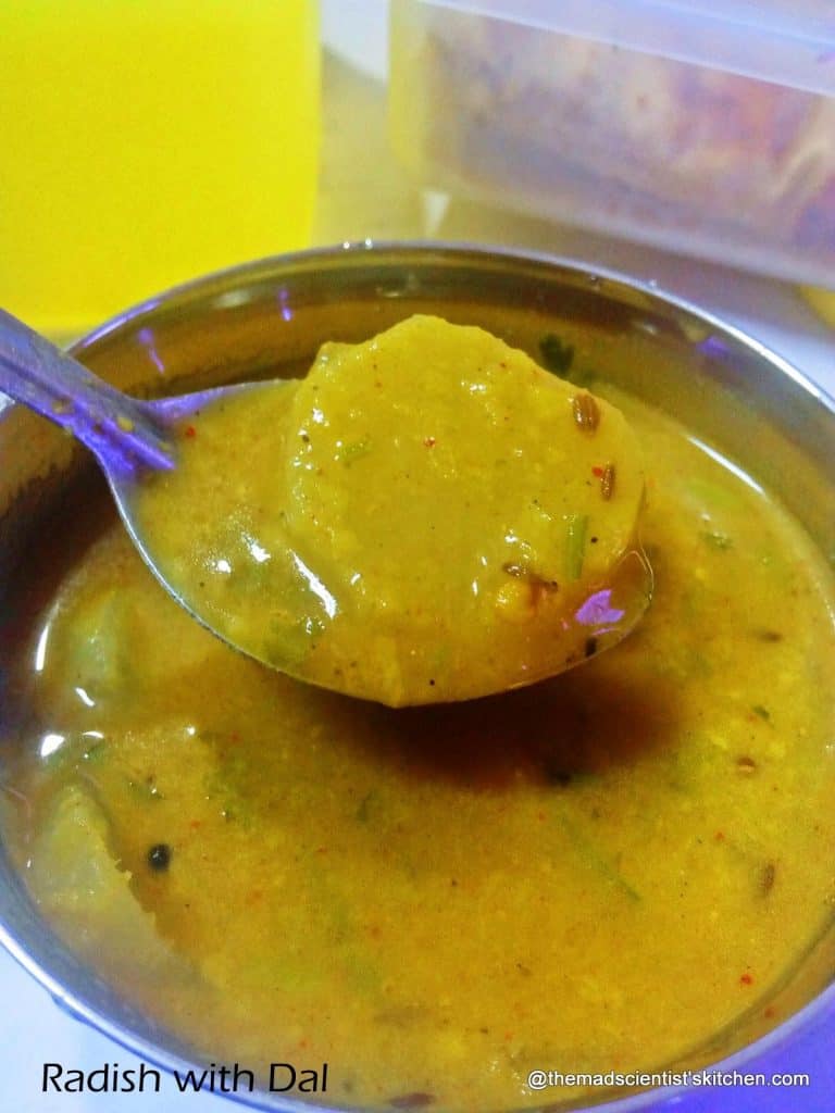 Mulayachi Amti Radish with Dal Recipe