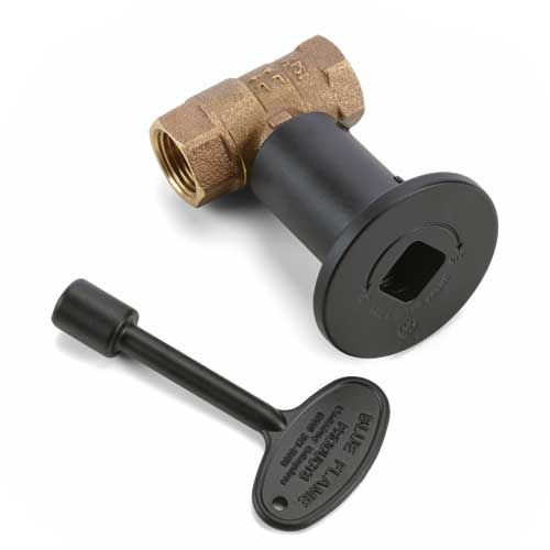 HPC Fire 3/4 Inch Straight Gas Fire Pit Shut Off Valve