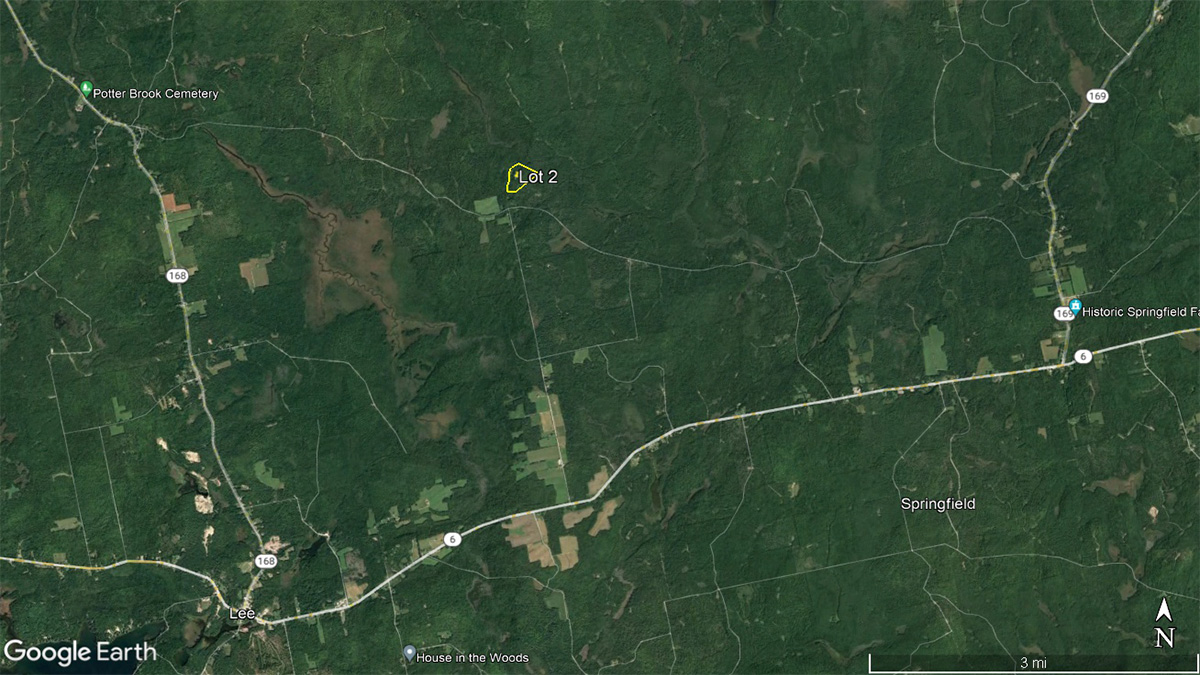 27.3 Acres Of Land For Sale In Springfield, Maine Penobscot County