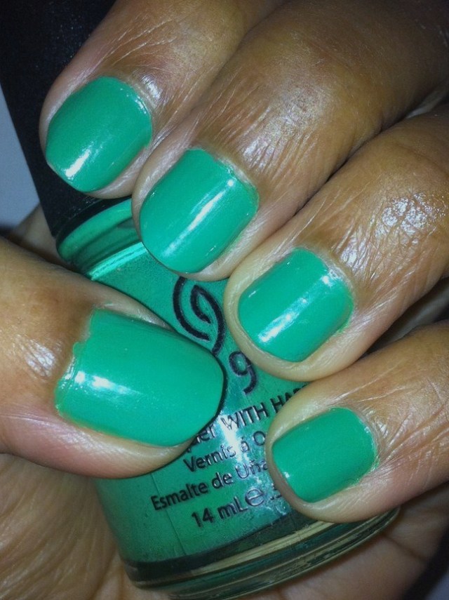 NOTD China Glaze Four Leaf Clover The Makeup Train