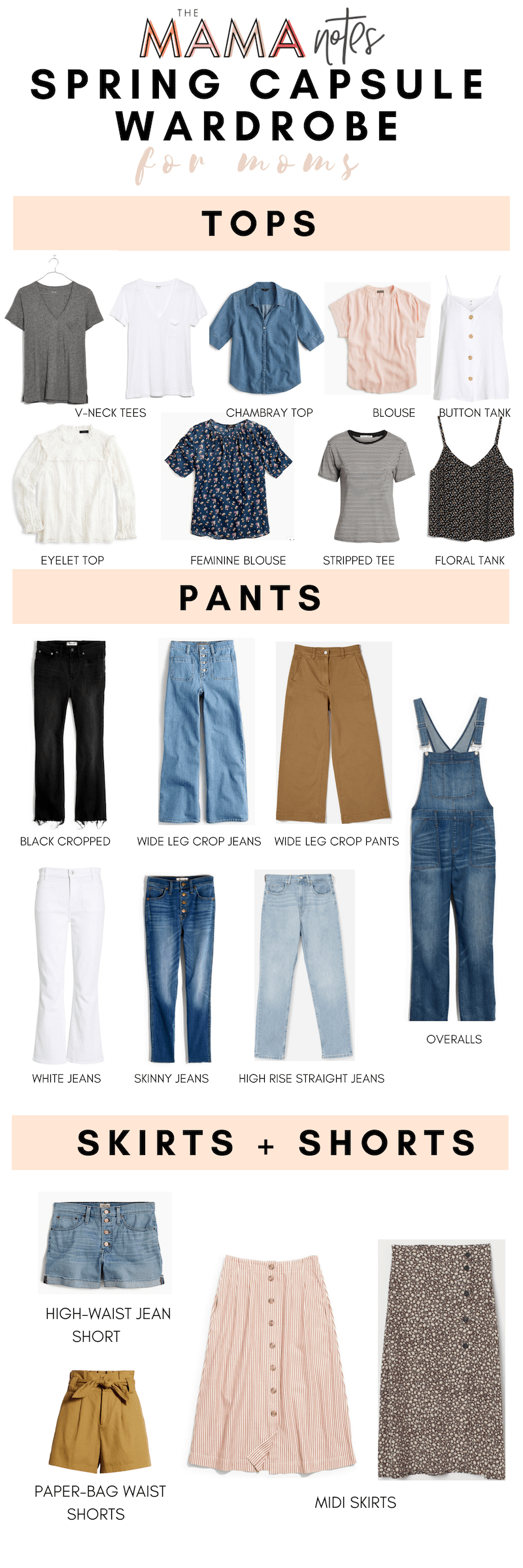 I'm Not A Regular Mom, I'm A COOL MOM CAPSULE WARDROBE for Spring