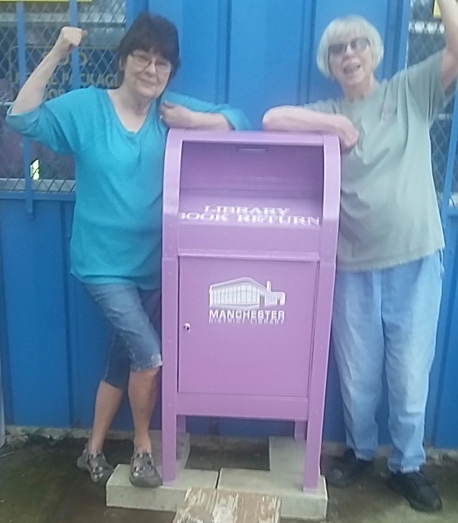 New library drop box at Fredonia Grocery The Manchester Mirror