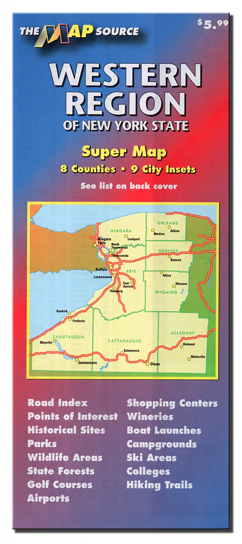 Western Region of New York State The Map Source