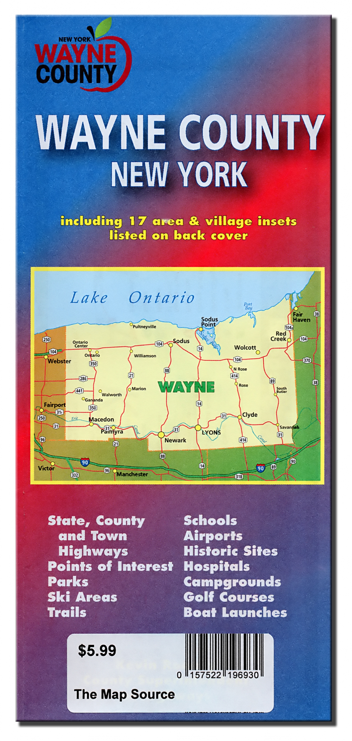 Wayne County New York The Map Source