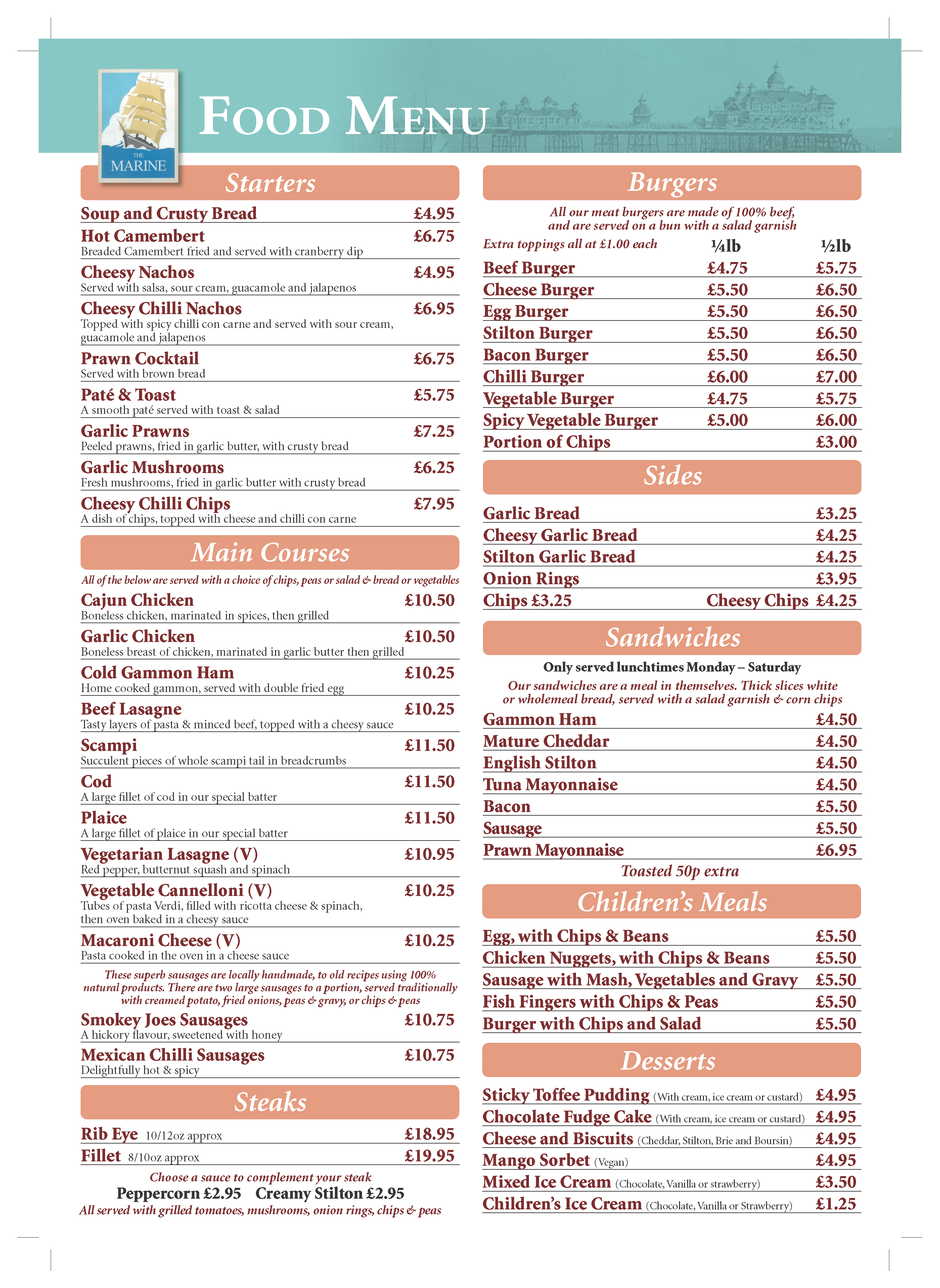 Food & Drink The Marine Pub Eastbourne