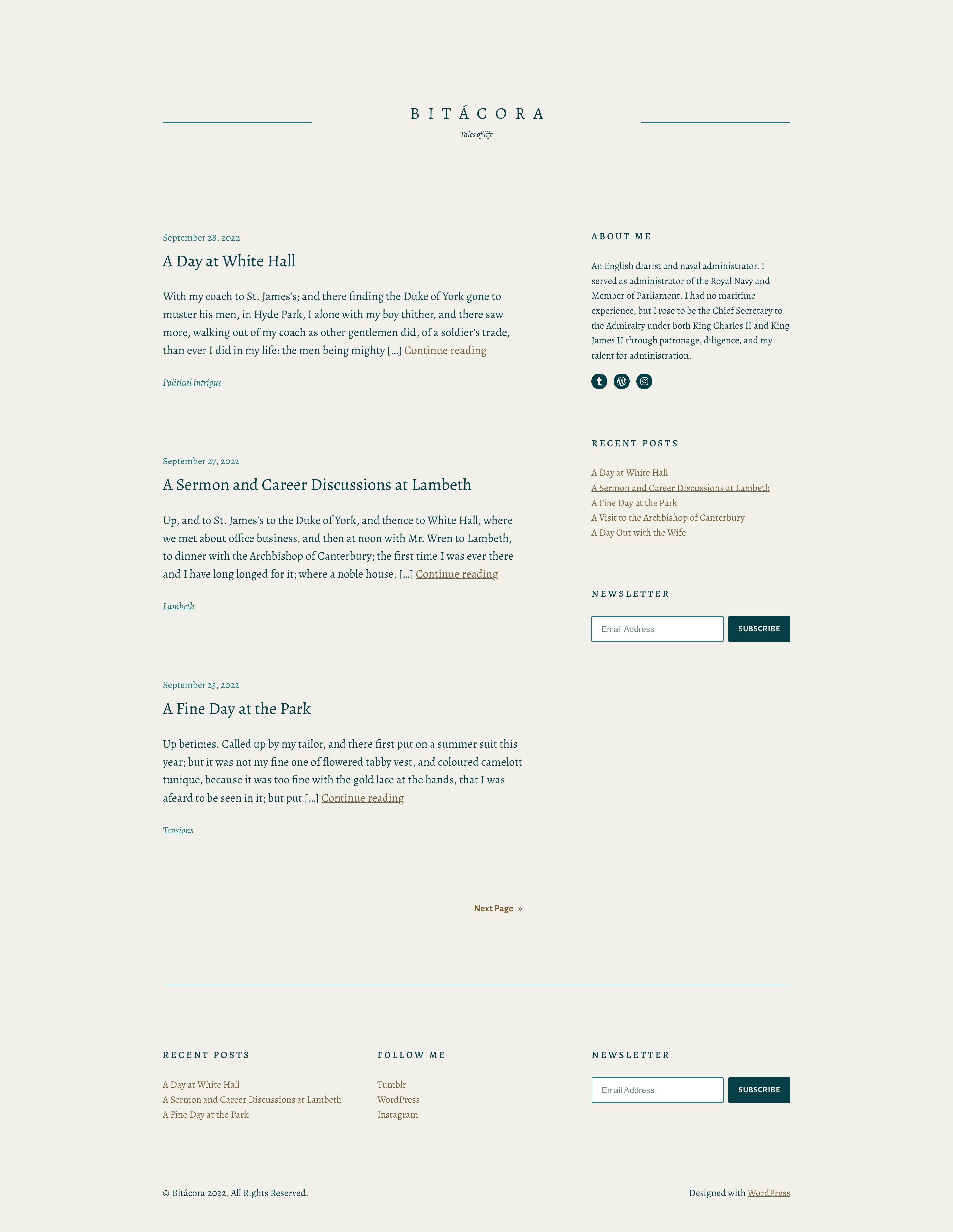 Bitácora Theme —