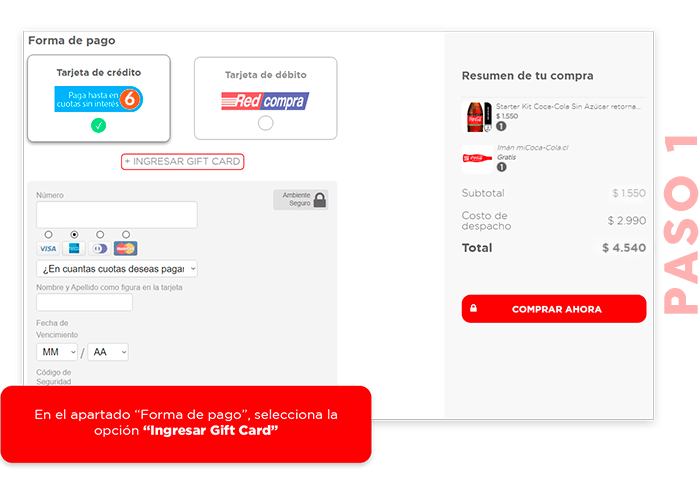 Como Pagar Con Una Gift Card GIFT FDR