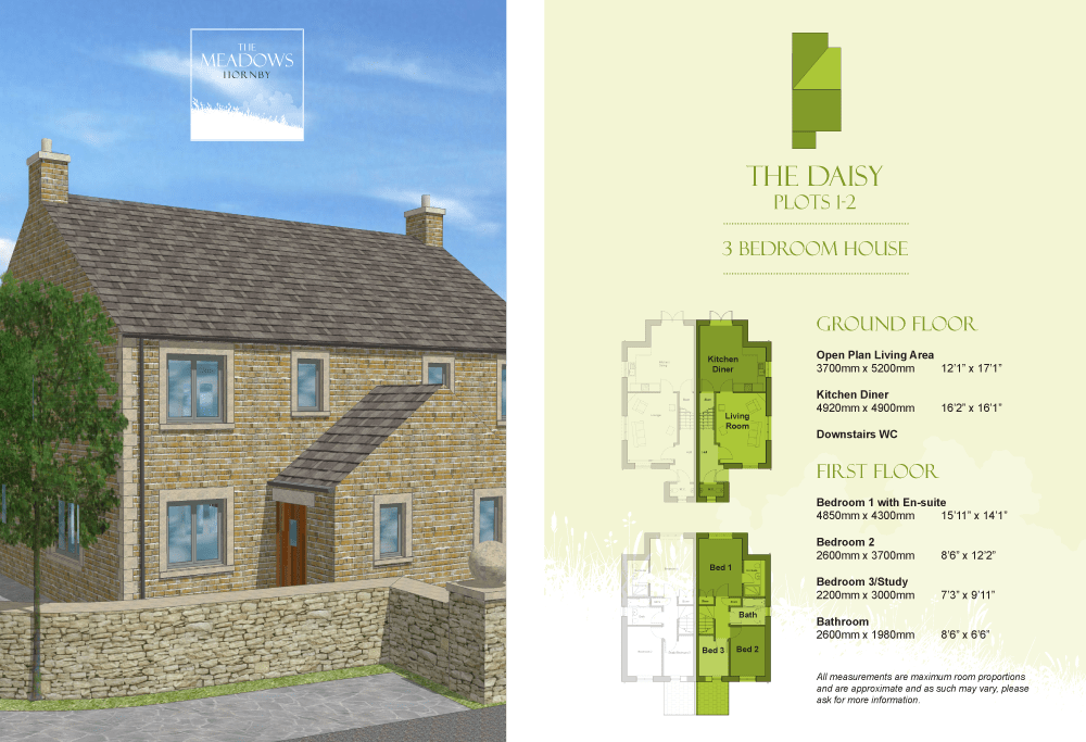 The Meadows, Hornby A small development of 2, 3 and 4 bedroom properties in the herat of the