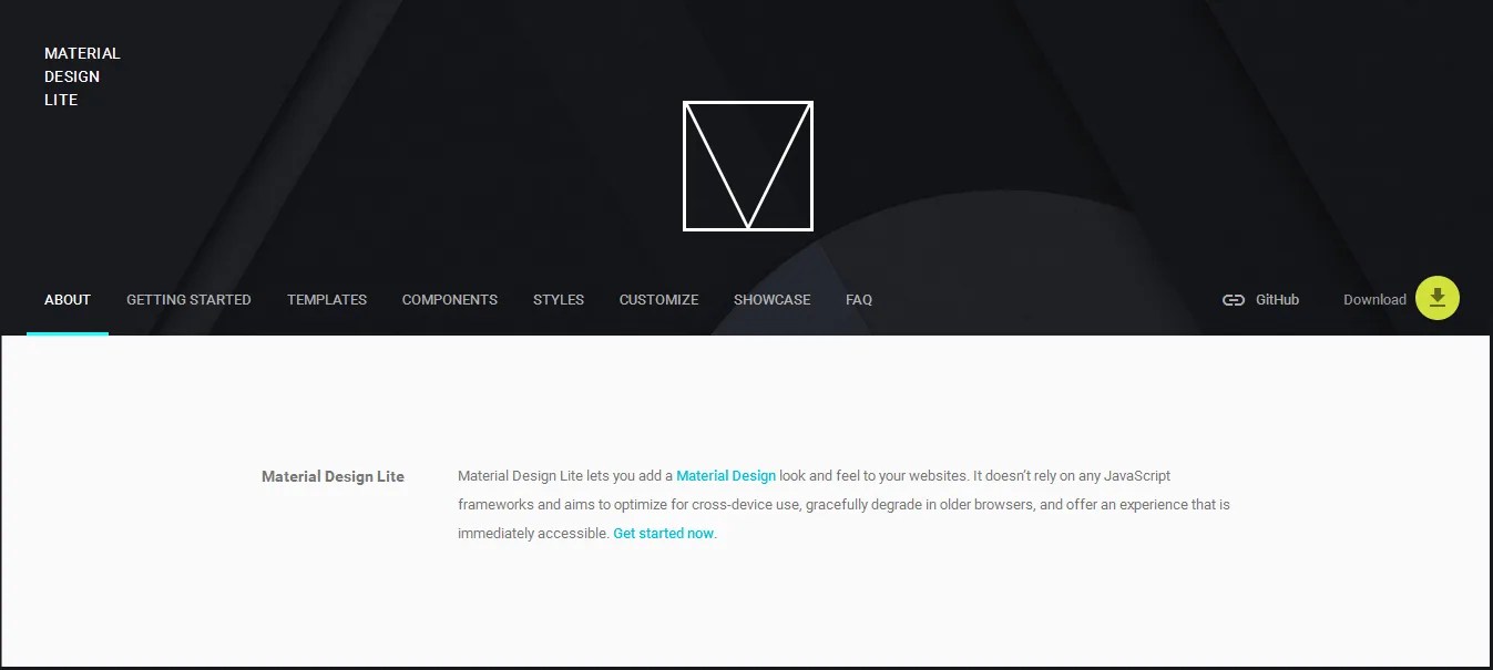 Material Design Lite ThemeCot