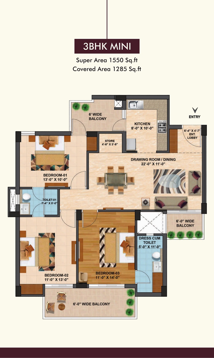 THE MEDALLION MOHALI Luxury Flats on Airport Road, Sector 82