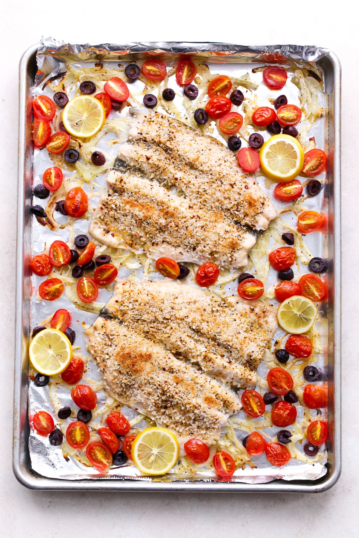 Mediterranean Baked Trout