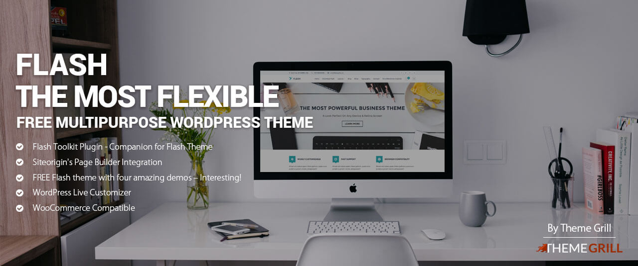 Introducing Flash Most Flexible FREE Multipurpose WordPress Theme