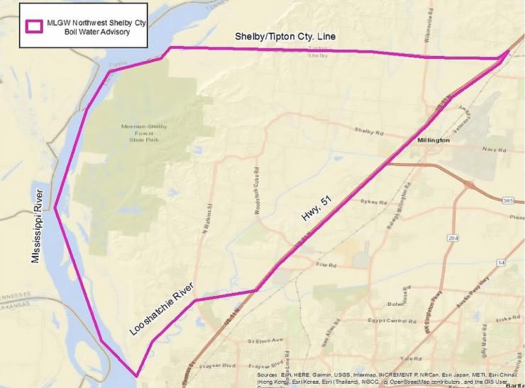 Boilwater advisory issued for parts of Shelby County Memphis Local