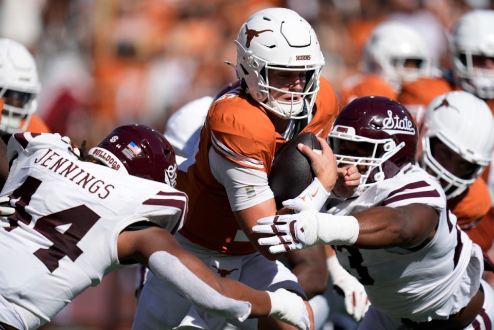 Arch Manning leads Texas win over Mississippi State Bulldogs 