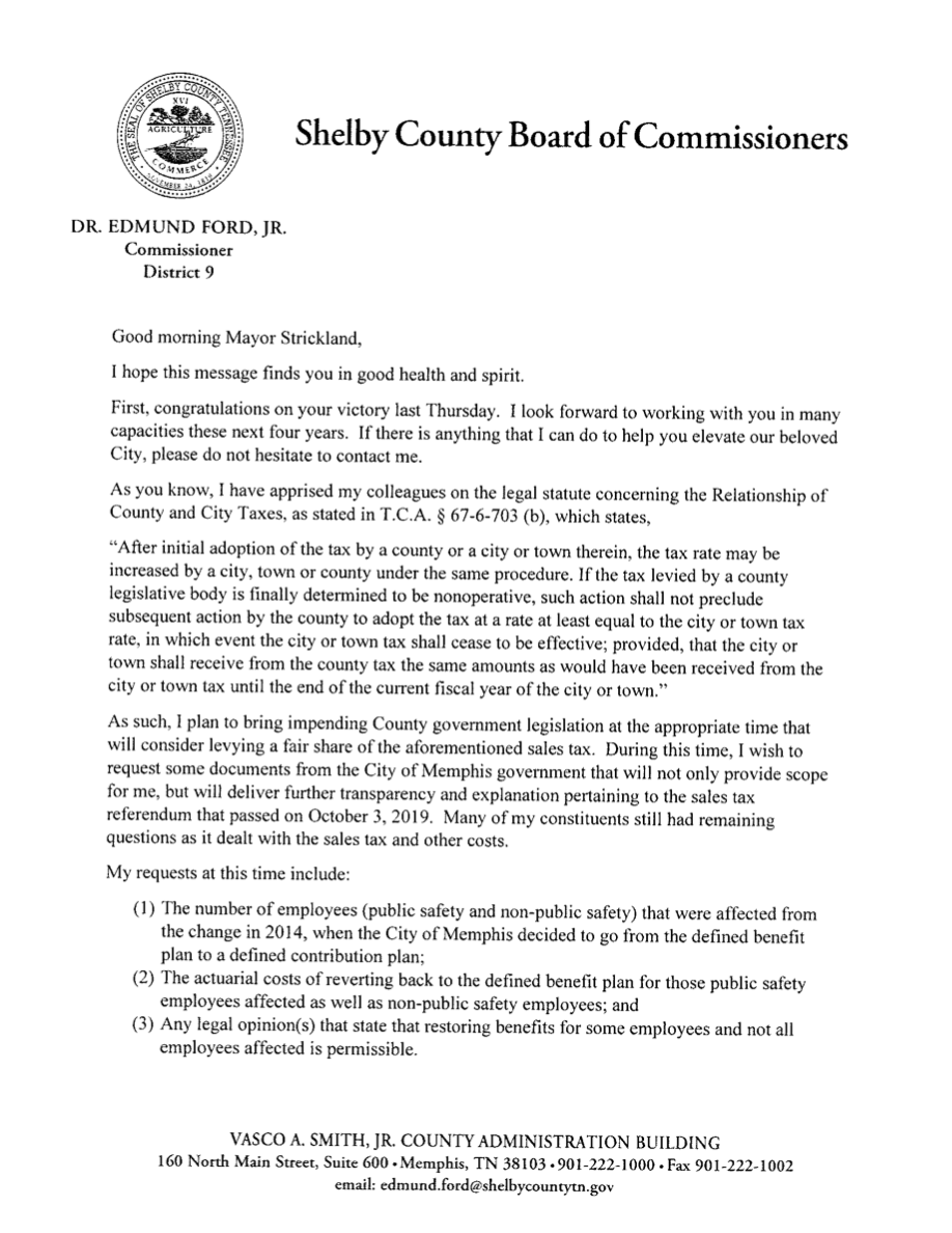 County asks about 'fair share' of sales tax increase Memphis Local