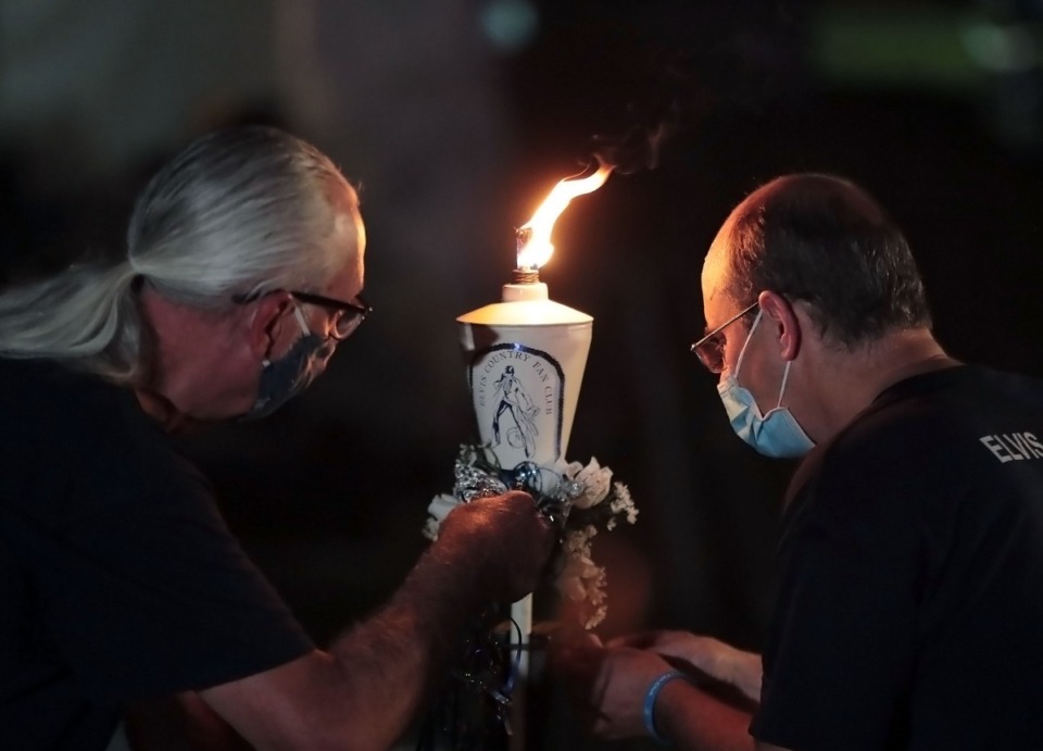 Burnin' Love More than 7 million watched candlelight vigil online