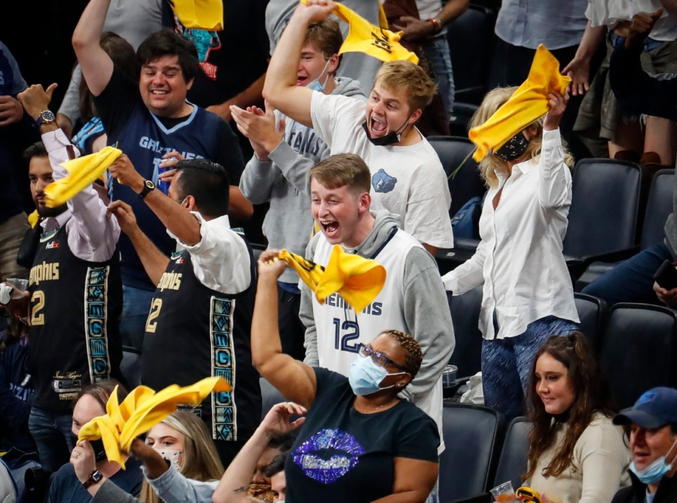 Grizzlies game's a party for fans excited about home playoff Memphis