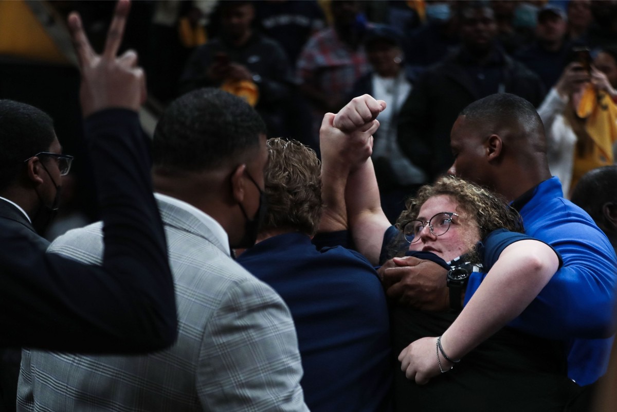 'Glue Girl' protester 'Chain Girl', disrupts Grizzlies playoff