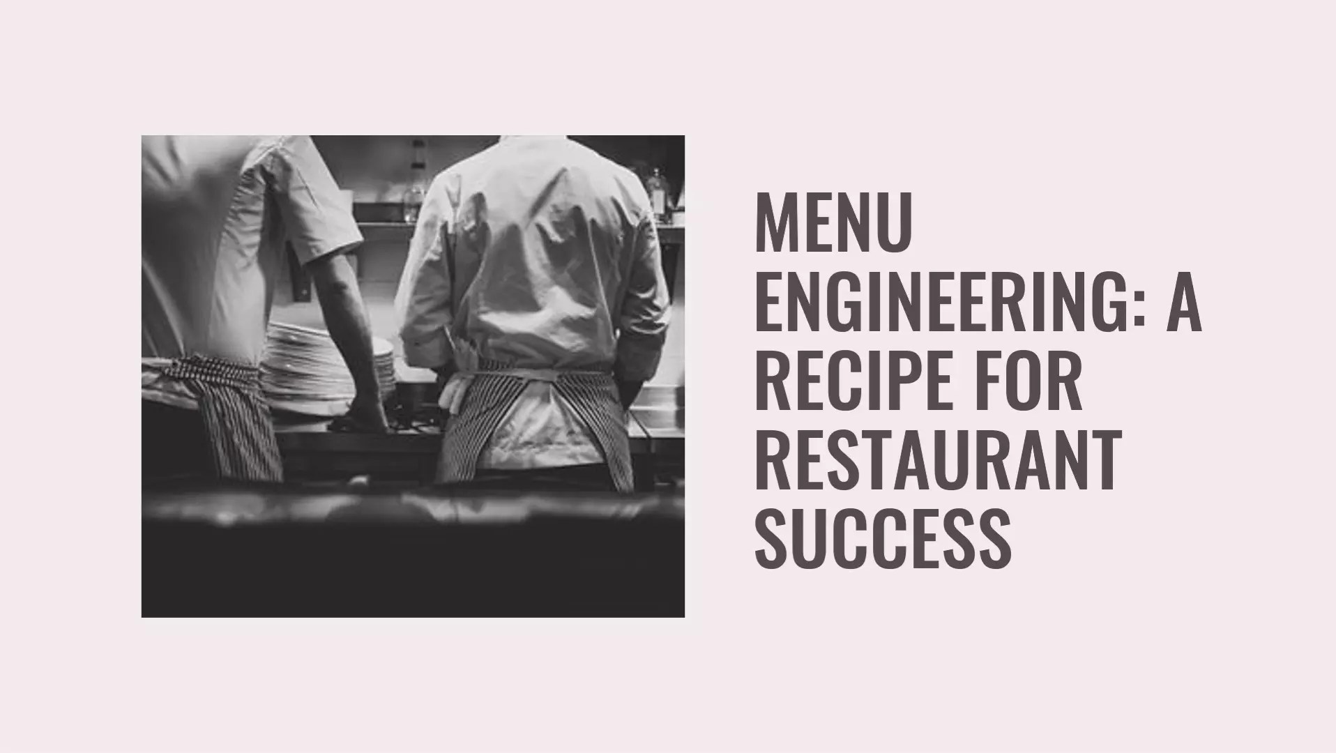 The Importance of Menu Engineering For Restaurants The Menues