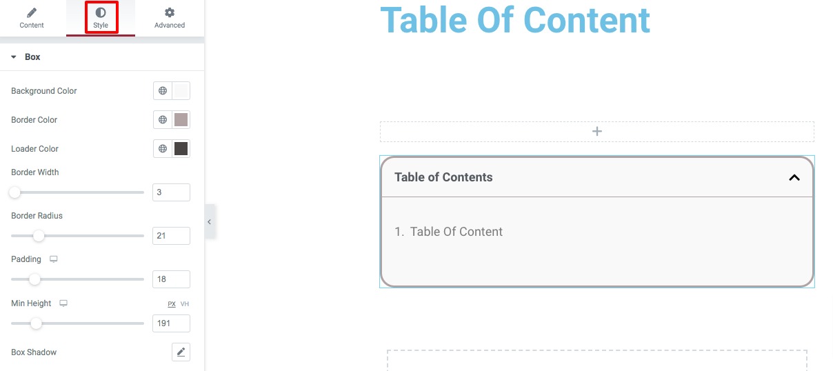 How to Use The Table of Content Widget of Elementor ThemeOO